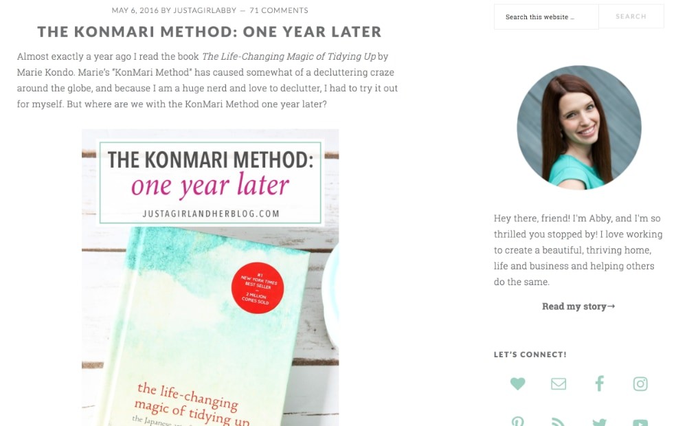 The KonMari Method- One Year Later