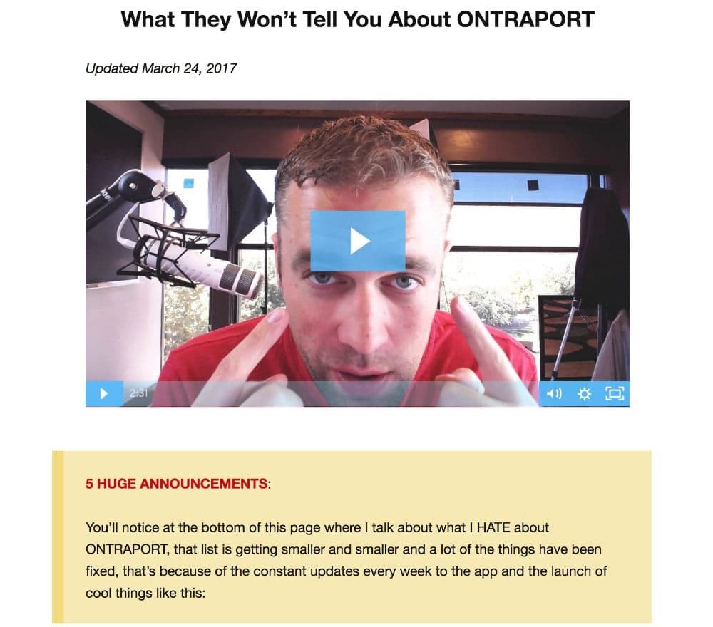 What they won't tell you about Ontraport
