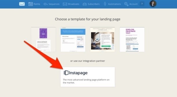 ConvertKit Instapages Integration