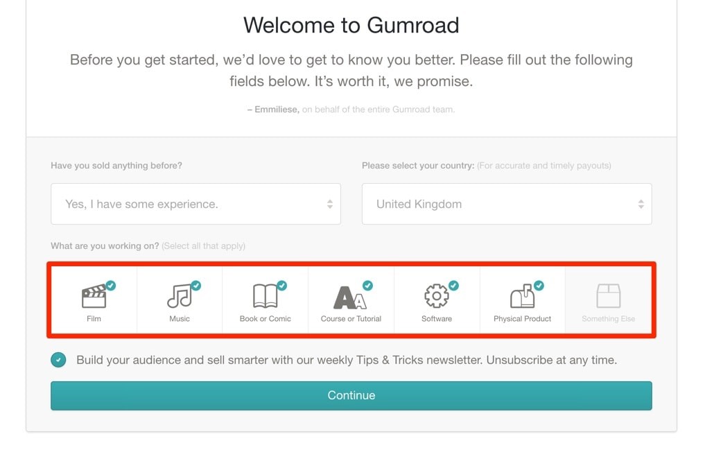 Gumroad Product Category