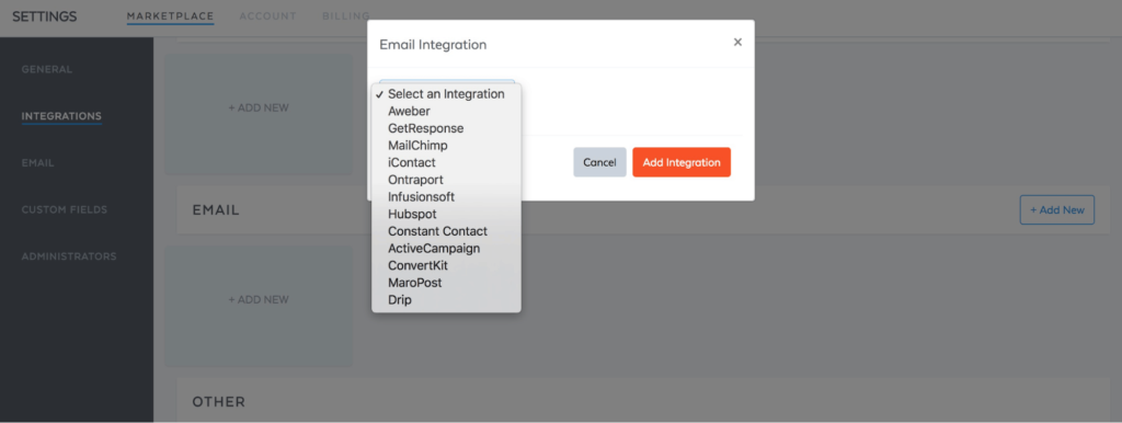 SamCart Email Integrations