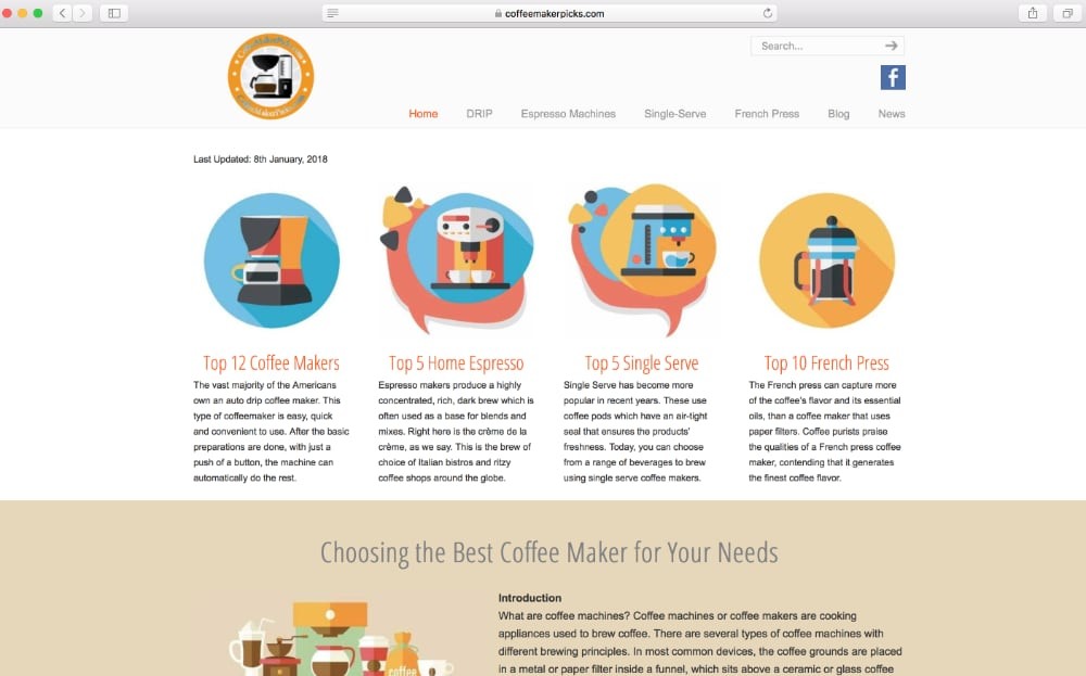 Coffee Maker Picks homepage