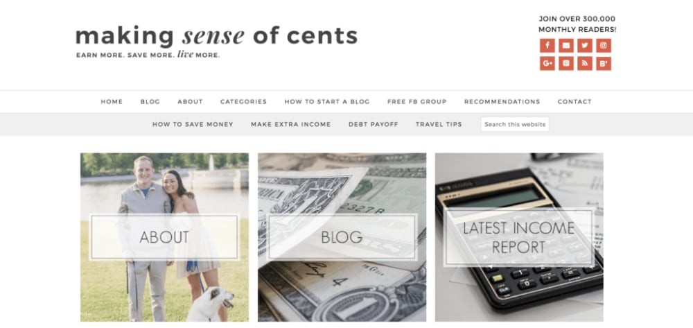 Making Sense of Cents Homepage