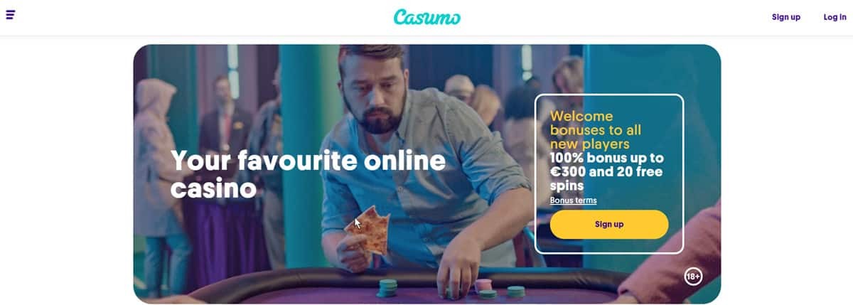 Casumo Casino Homepage