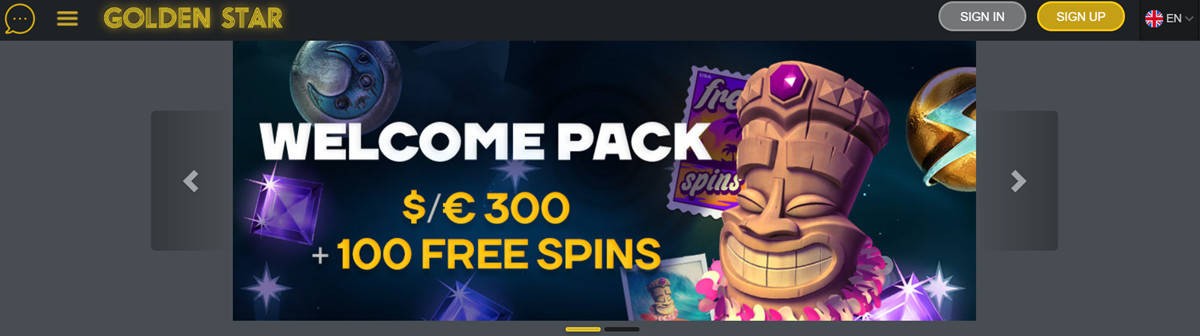 Golden Star Casino homepage