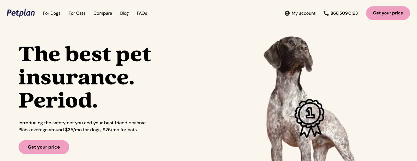 Petplan Homepage