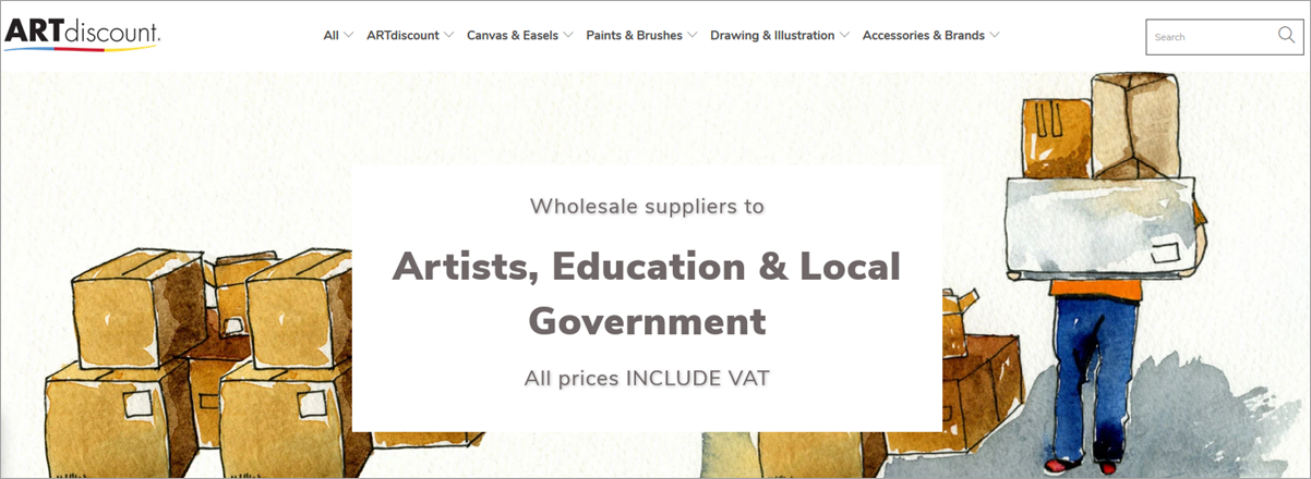 Artdiscount Homepage Screenshot