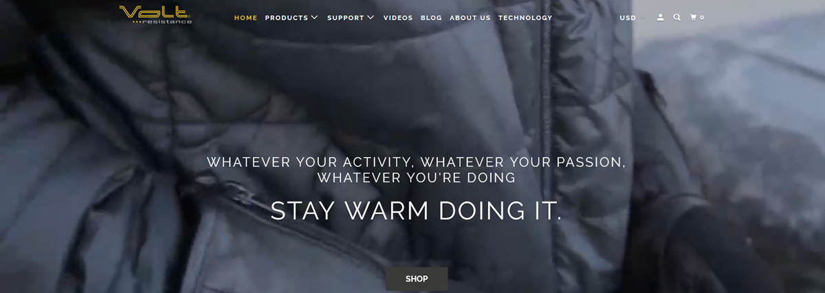 Volt Heat Homepage Screenshot