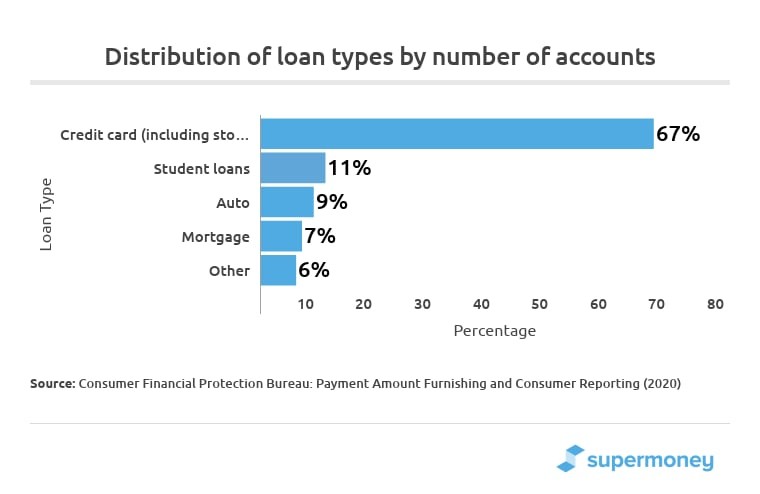 Distribution Of Loan Types By Number Of Accounts