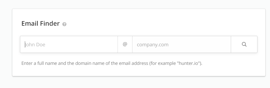 Hunter Email Finder
