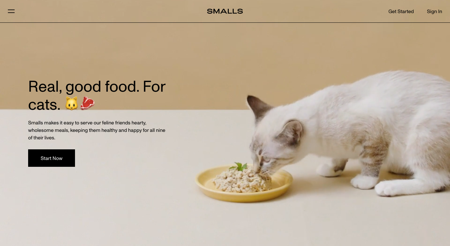 Smalls Homepage