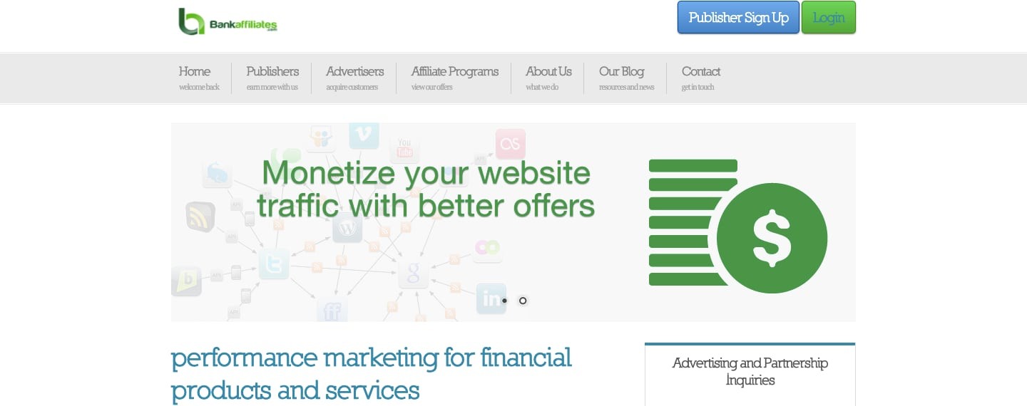 Bank Affiliates Homepage