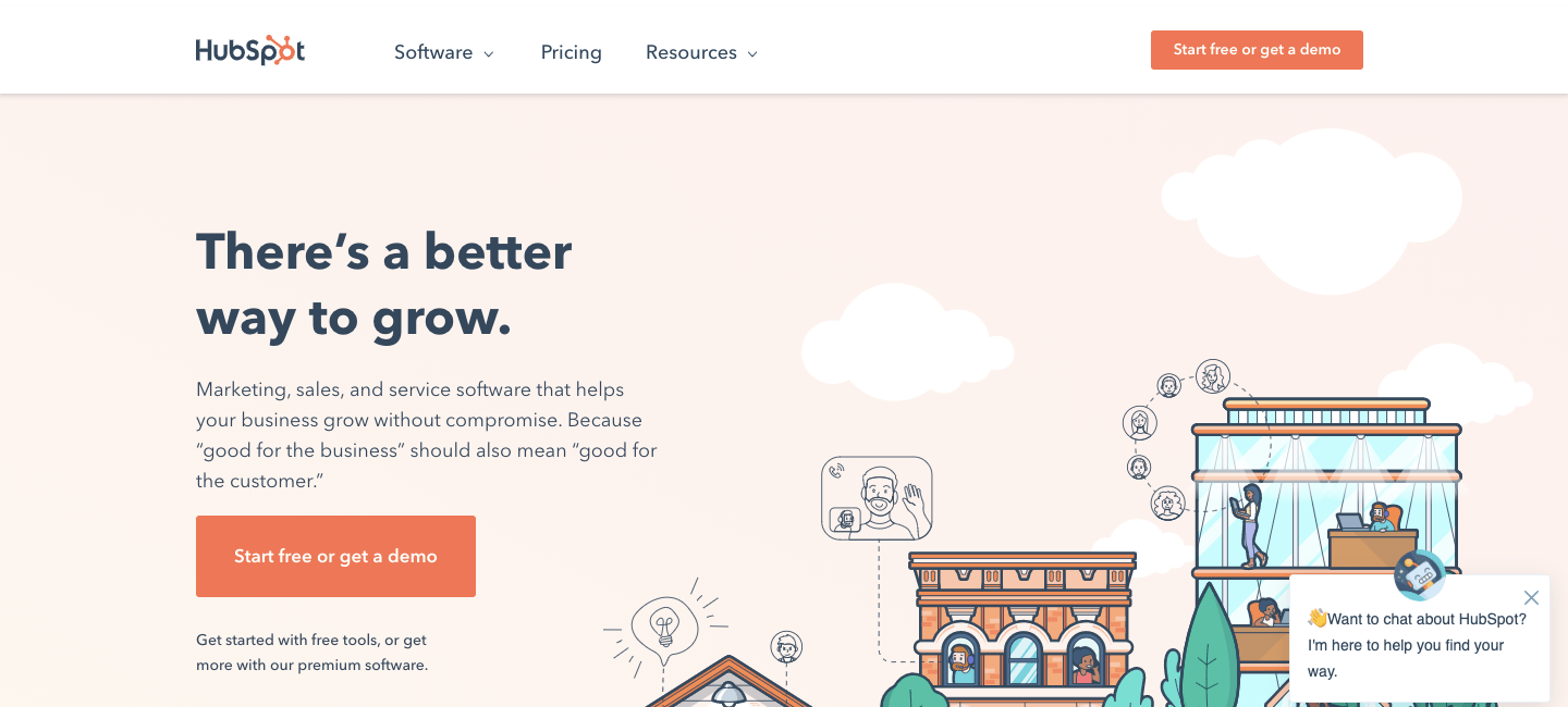 hubspot homepage