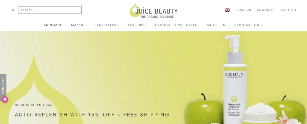 juice beauty homepage