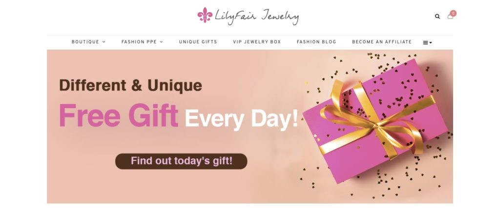 Lilyfair Jewelry Homepage
