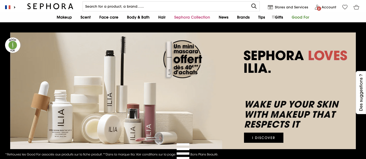 sephora homepage