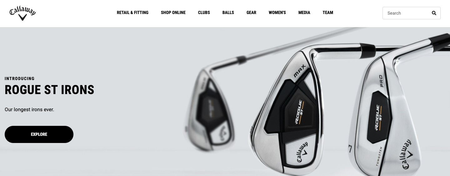 Callaway Homepage