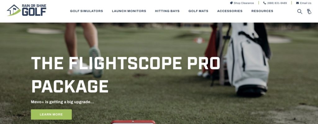 Rain Or Shine Golf Homepage
