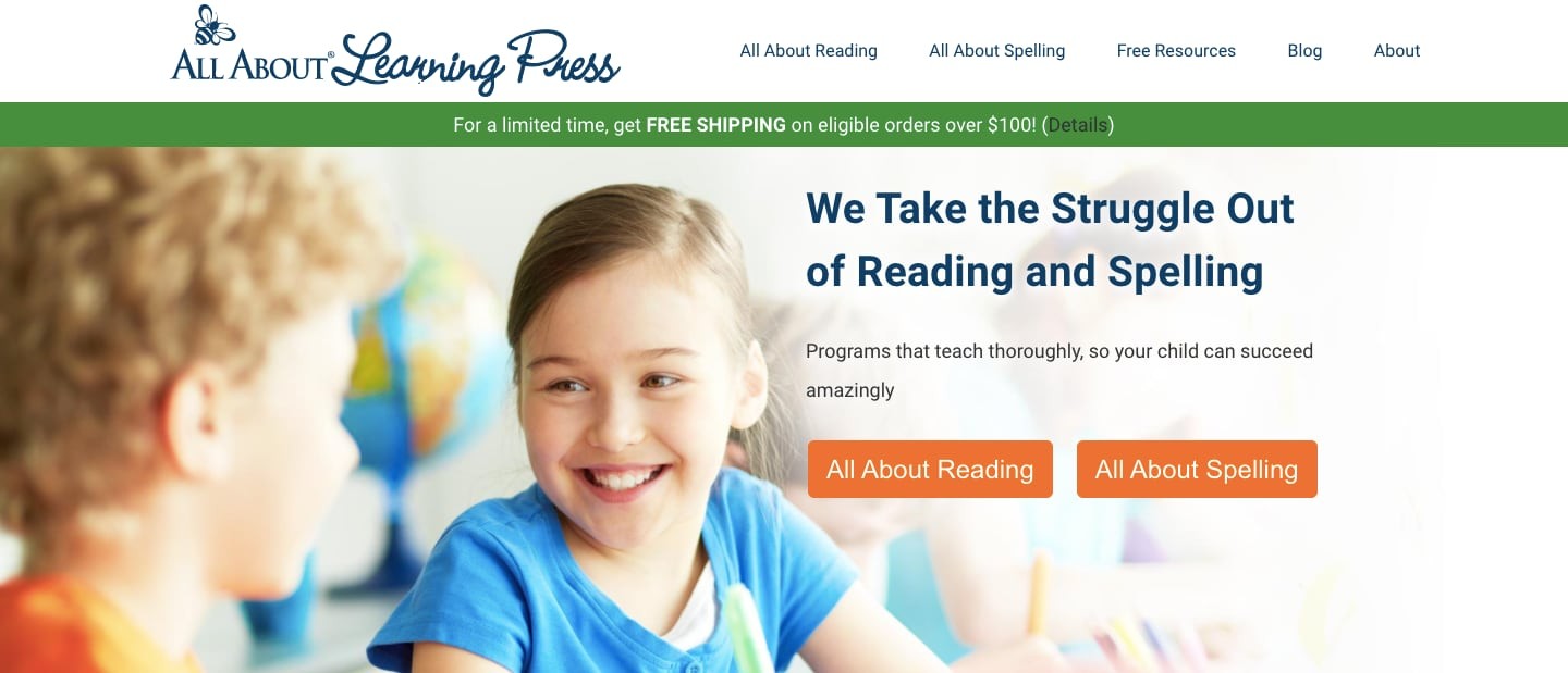 All About Learning Press Homepage