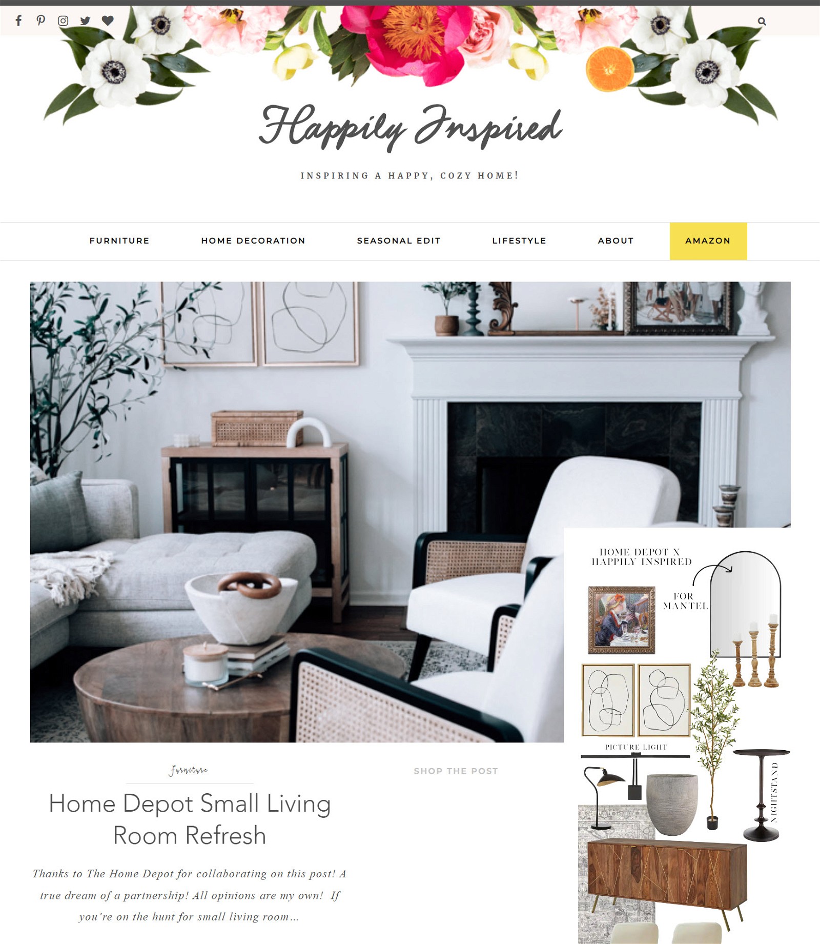 Happily Inspired homepage