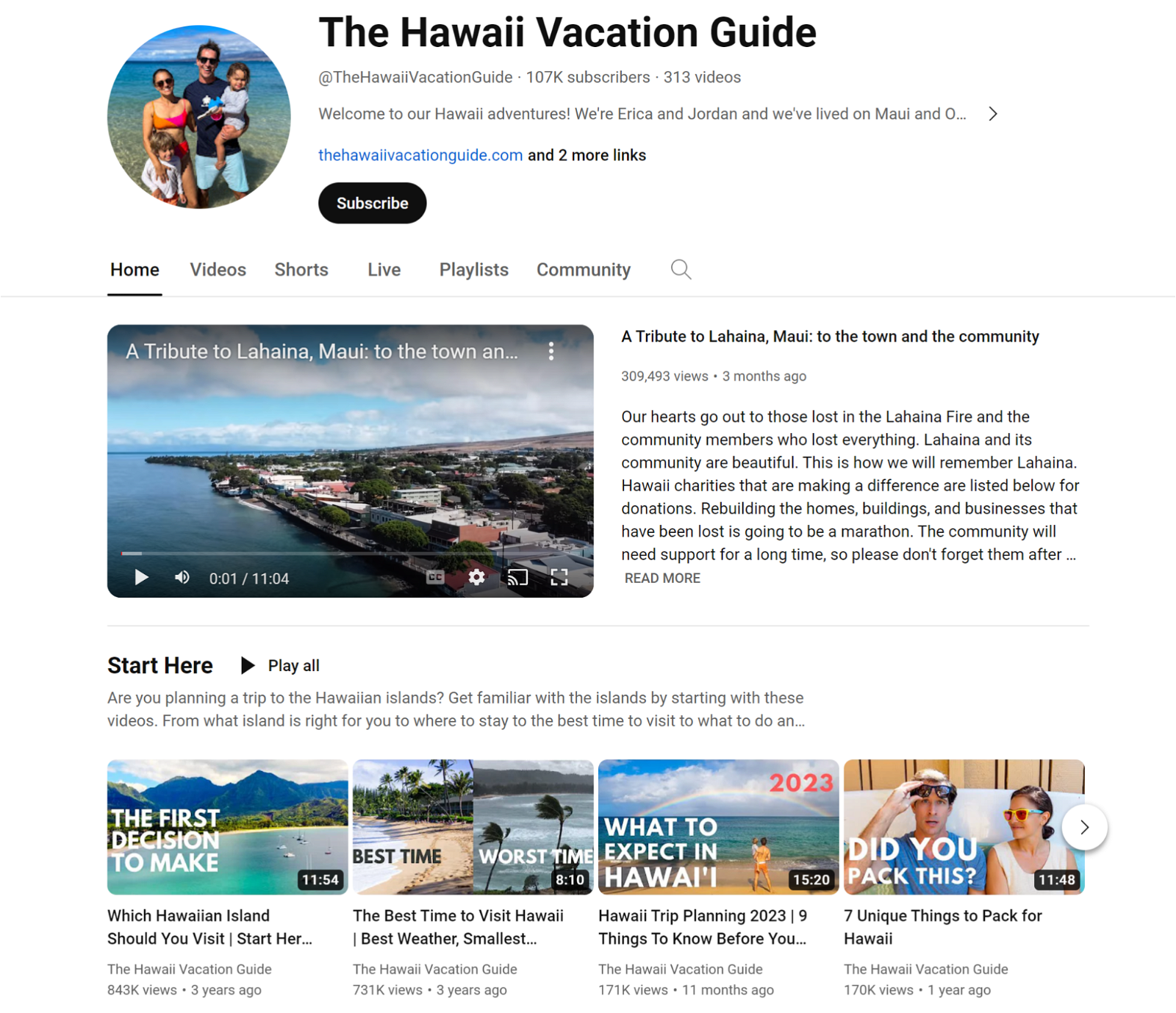 the hawaii vacation guide youtube channel