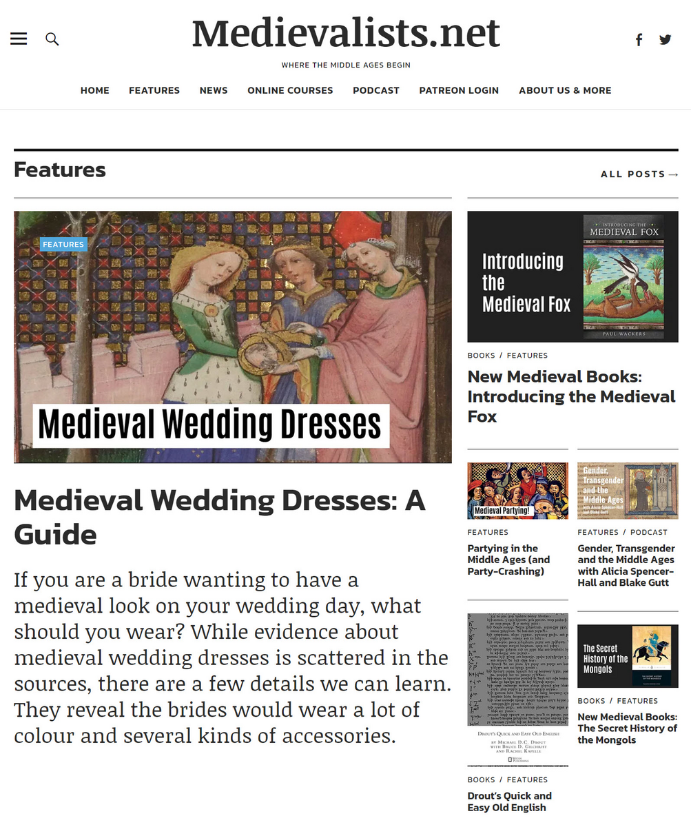 Medievalists.net homepage