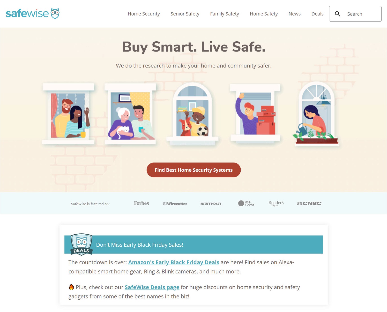 safewise homepage