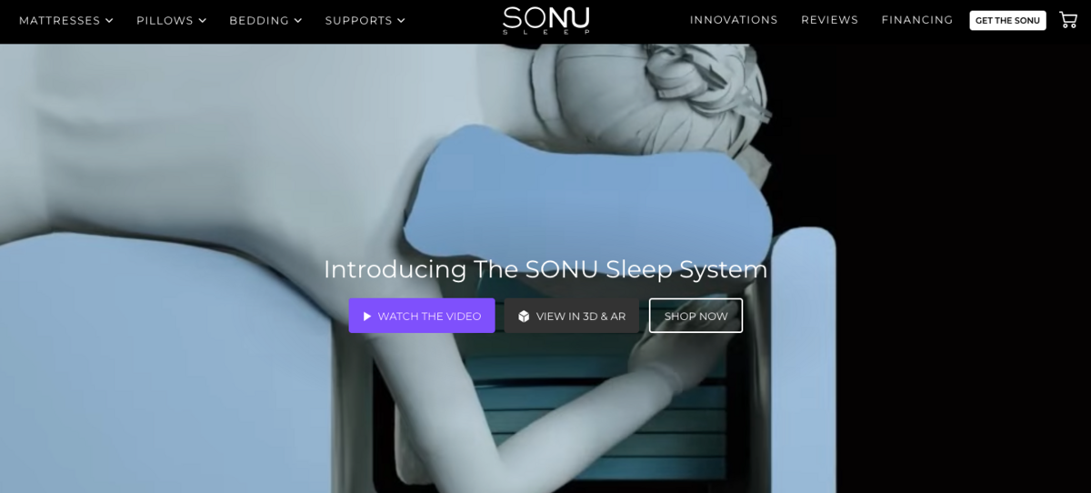 SONU Sleep homepage