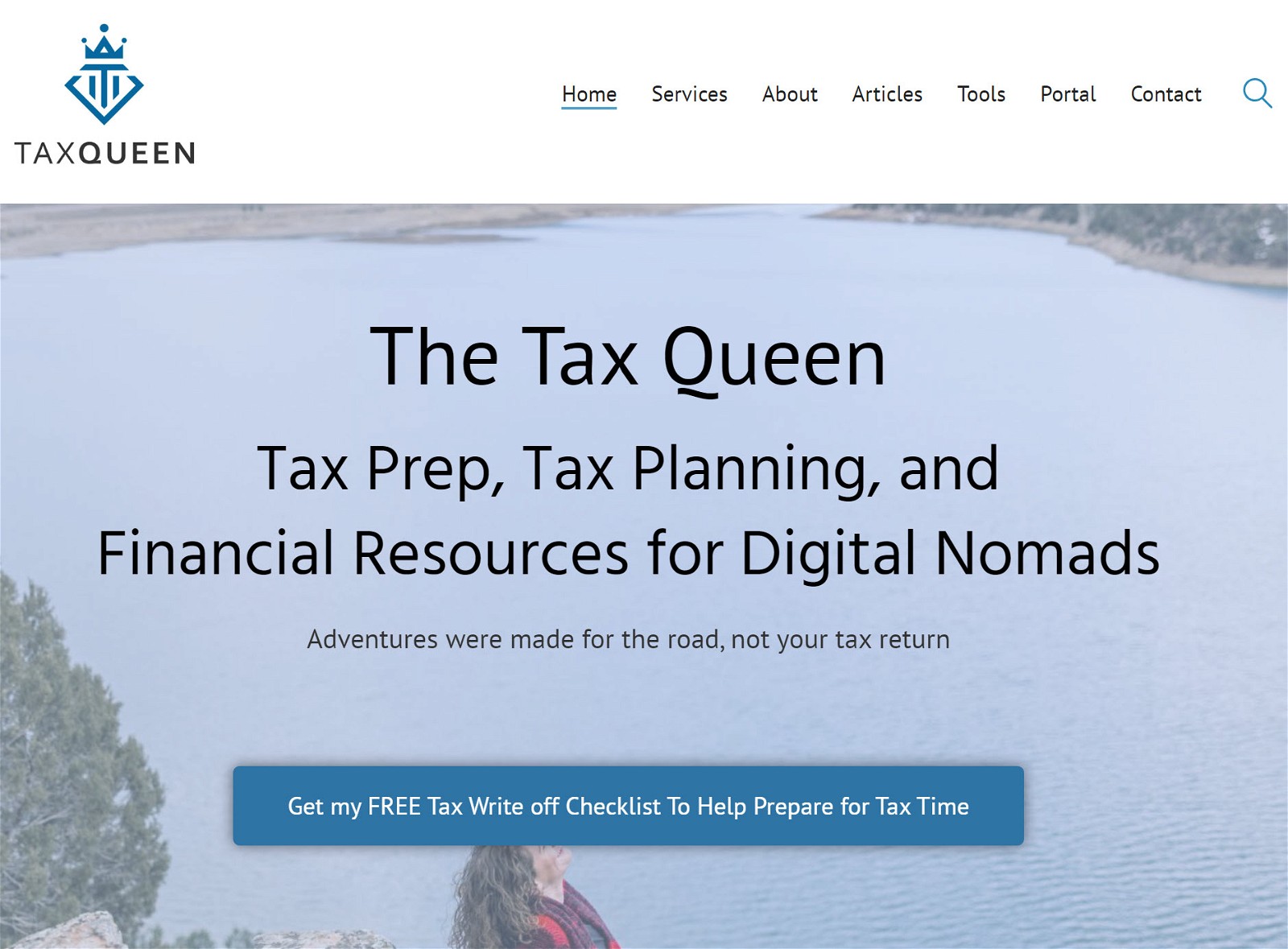 The Tax Queen homepage