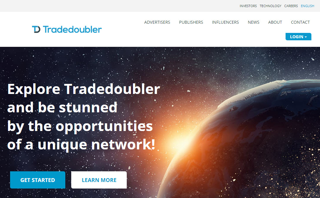 Tradedoubler website