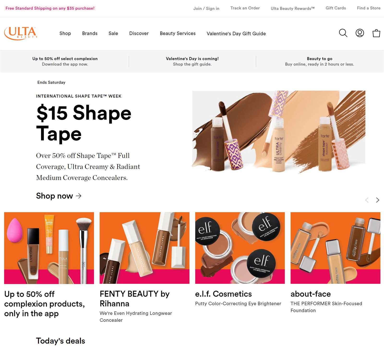 ULTA Beauty homepage