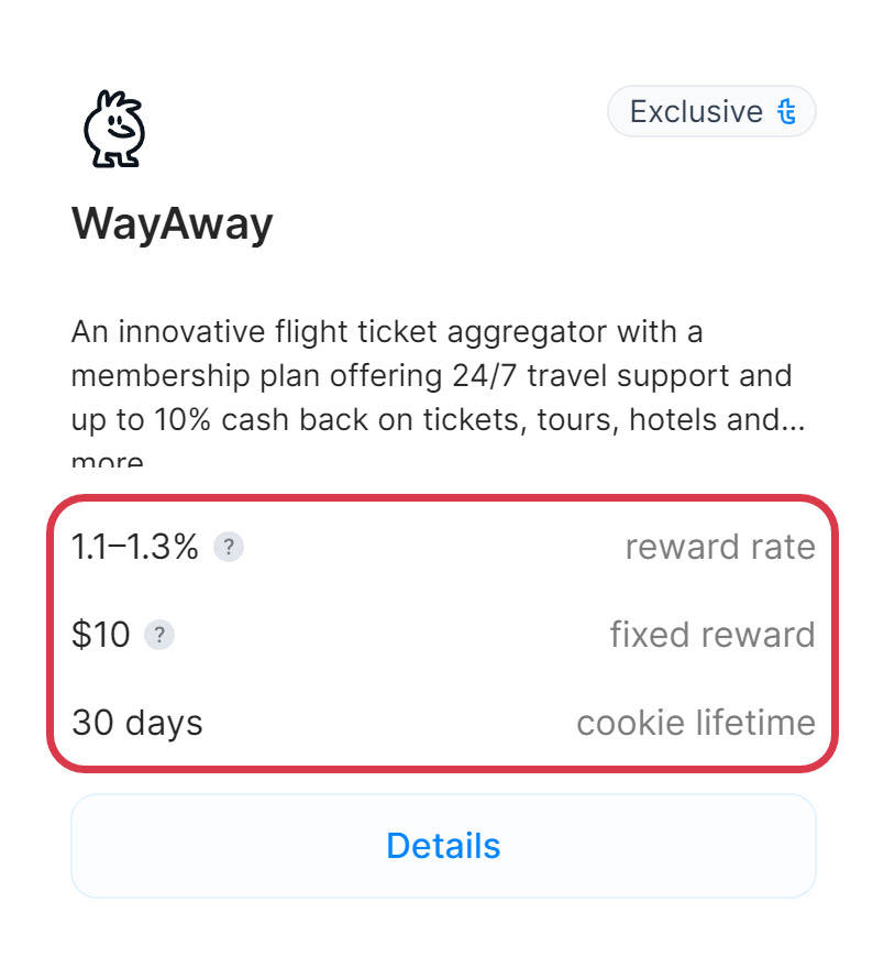 WayAway brand information