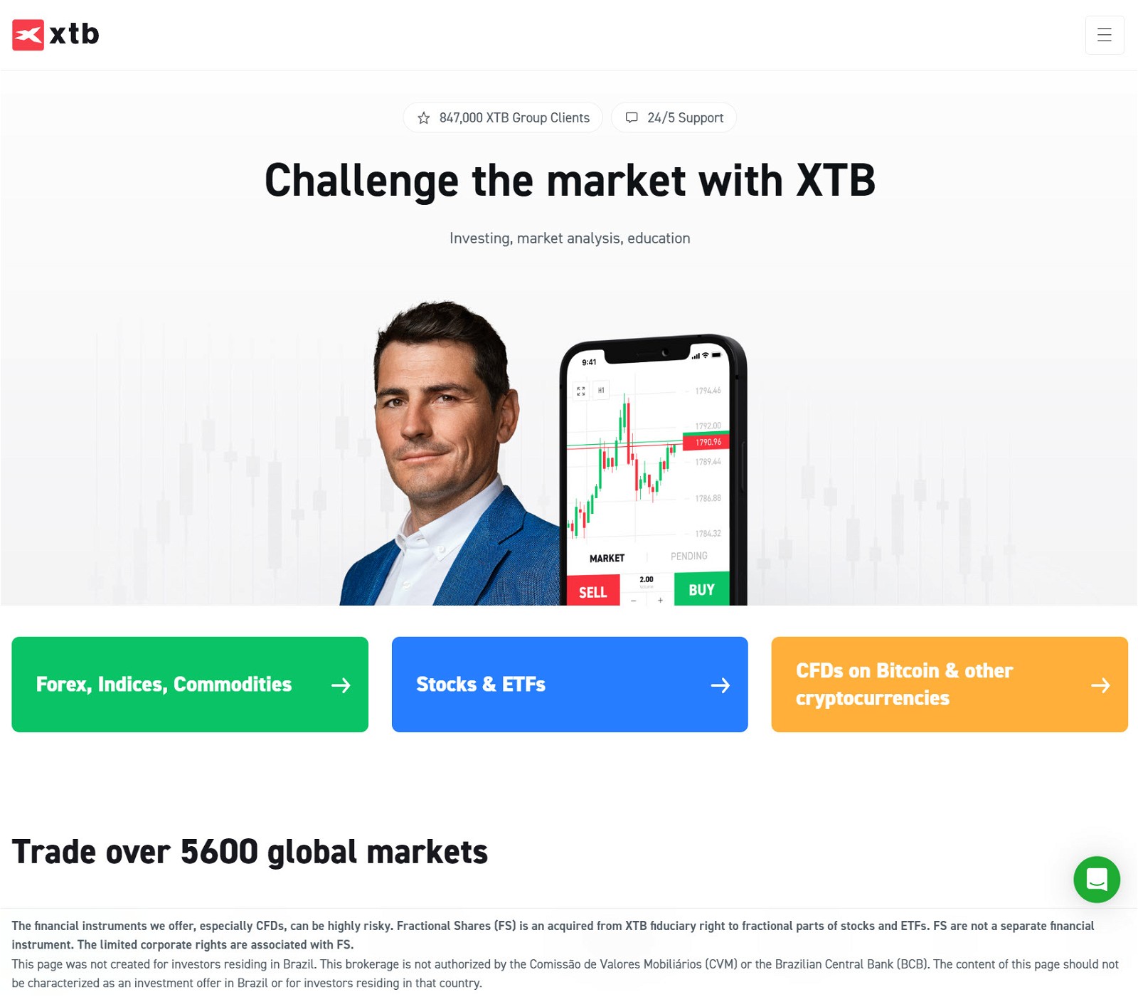 XTB homepage