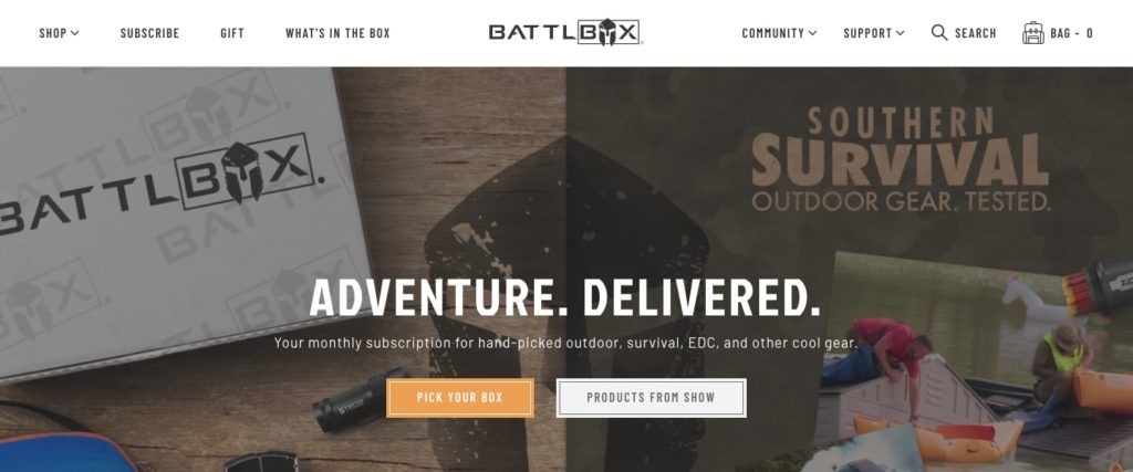 Battlbox Homepage