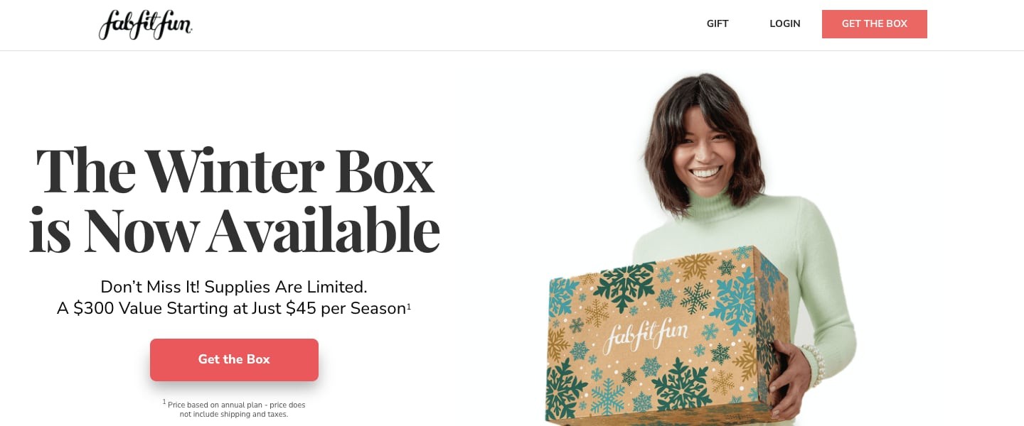 Fabfitfun Homepage