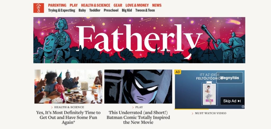 Fatherly Homepage