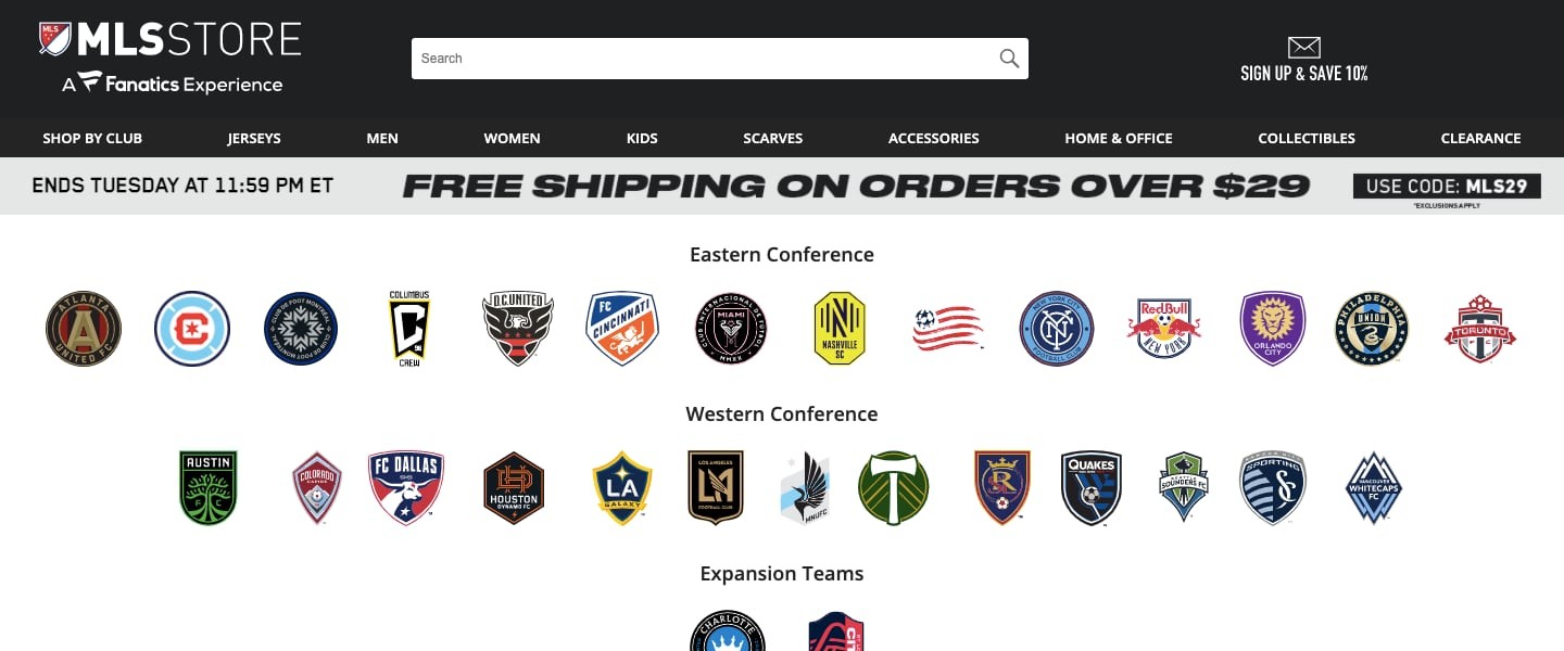 Mls Store Homepage