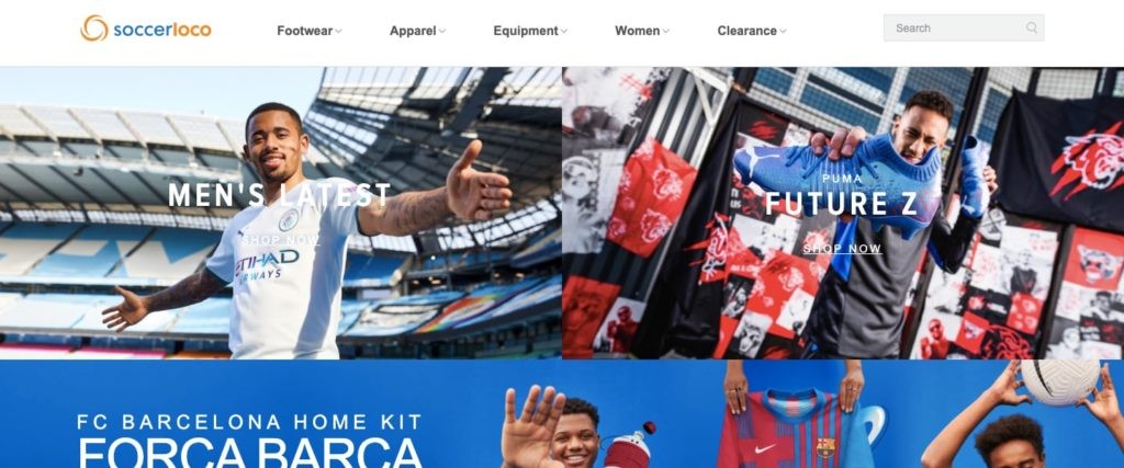 Soccerloco Homepage