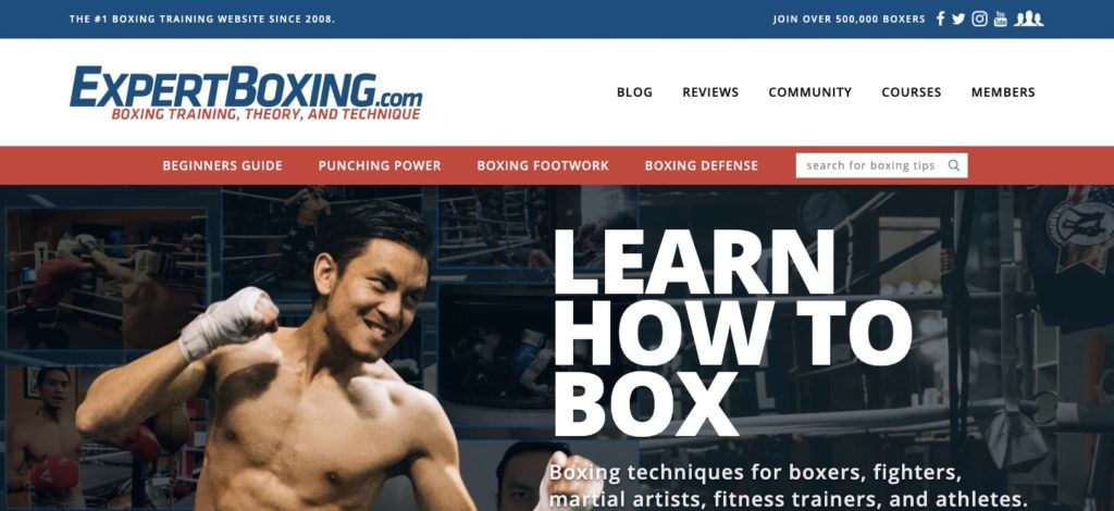Expert Boxing Homepage