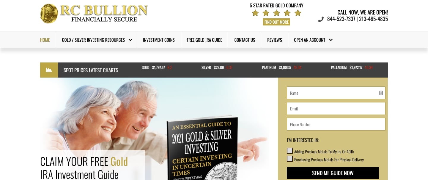 Rc Bullion Homepage