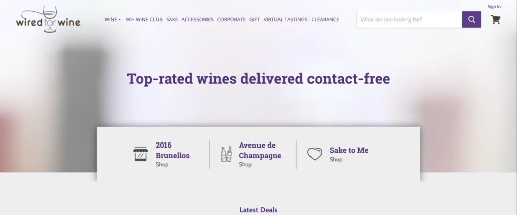 Wired For Wine Homepage