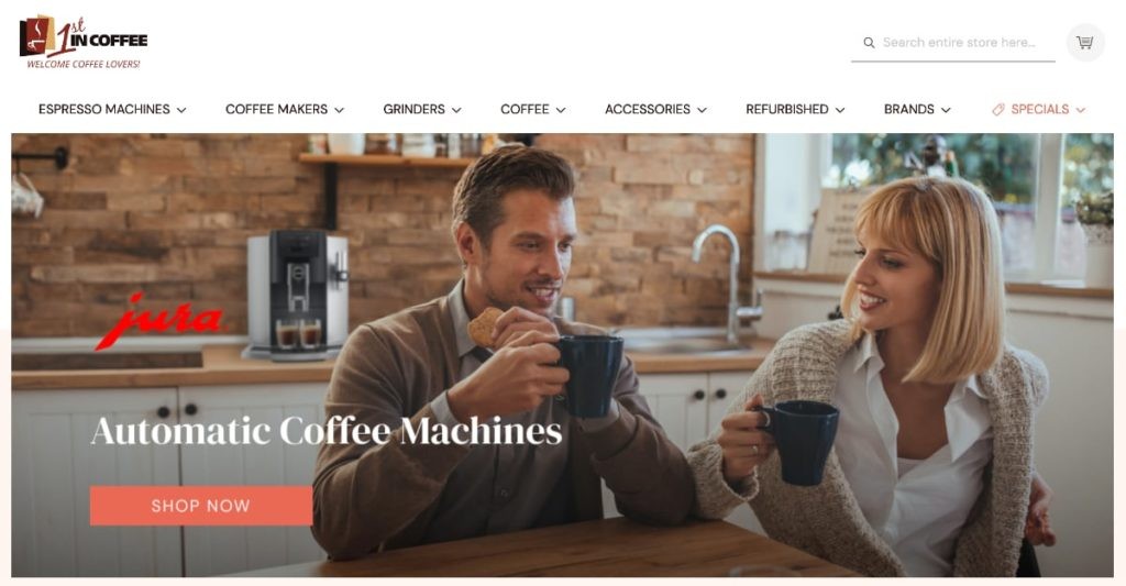 1st In Coffee Homepage