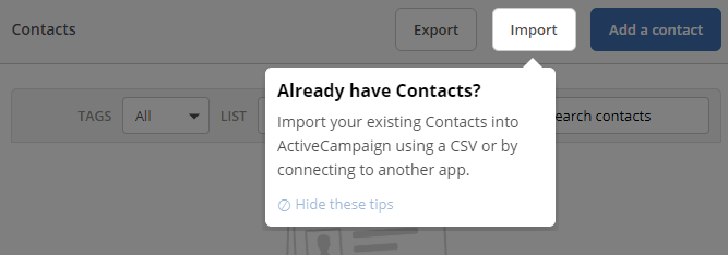 Activecampaign Contacts Import