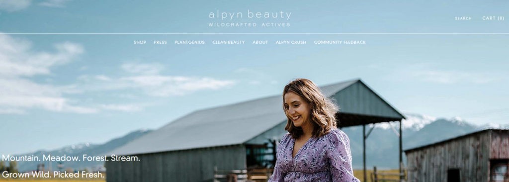 Alpyn Beauty Homepage