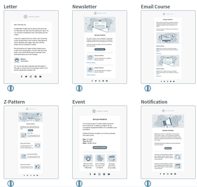 Aweber Email Template Options