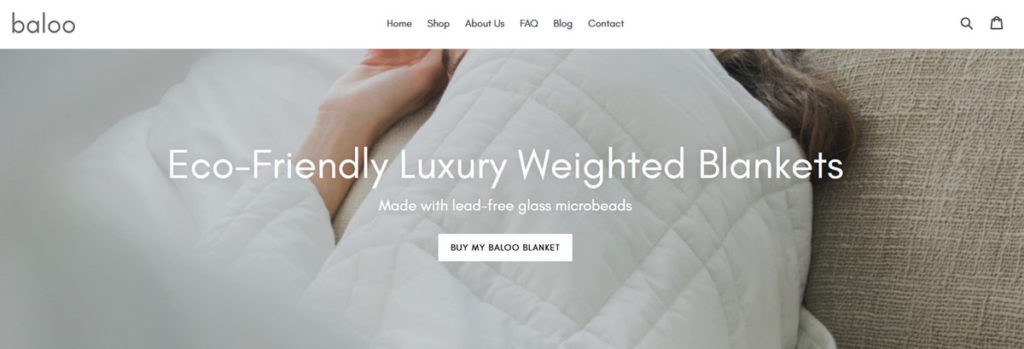 Baloo Blankets Homepage