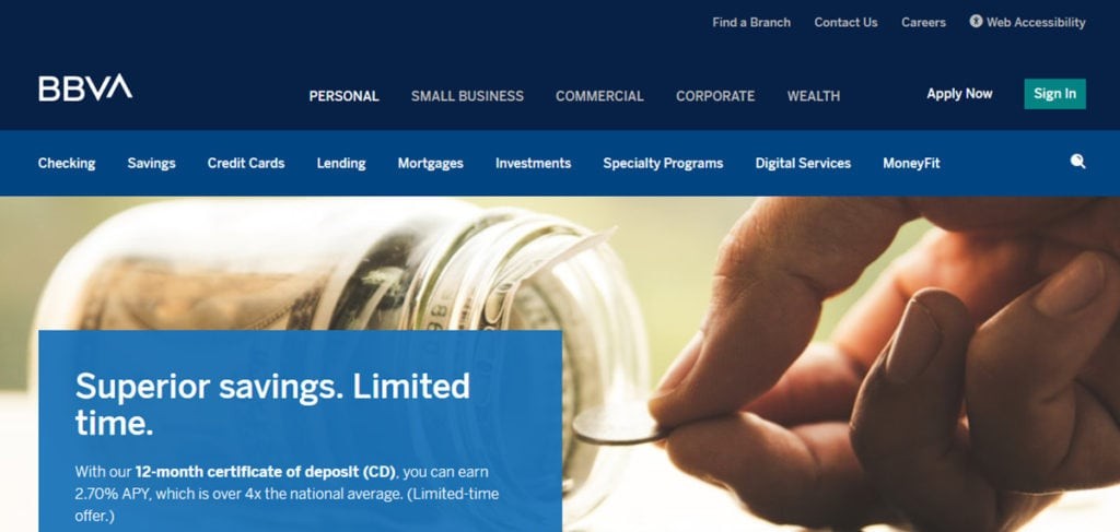 Bbva Banks Homepage