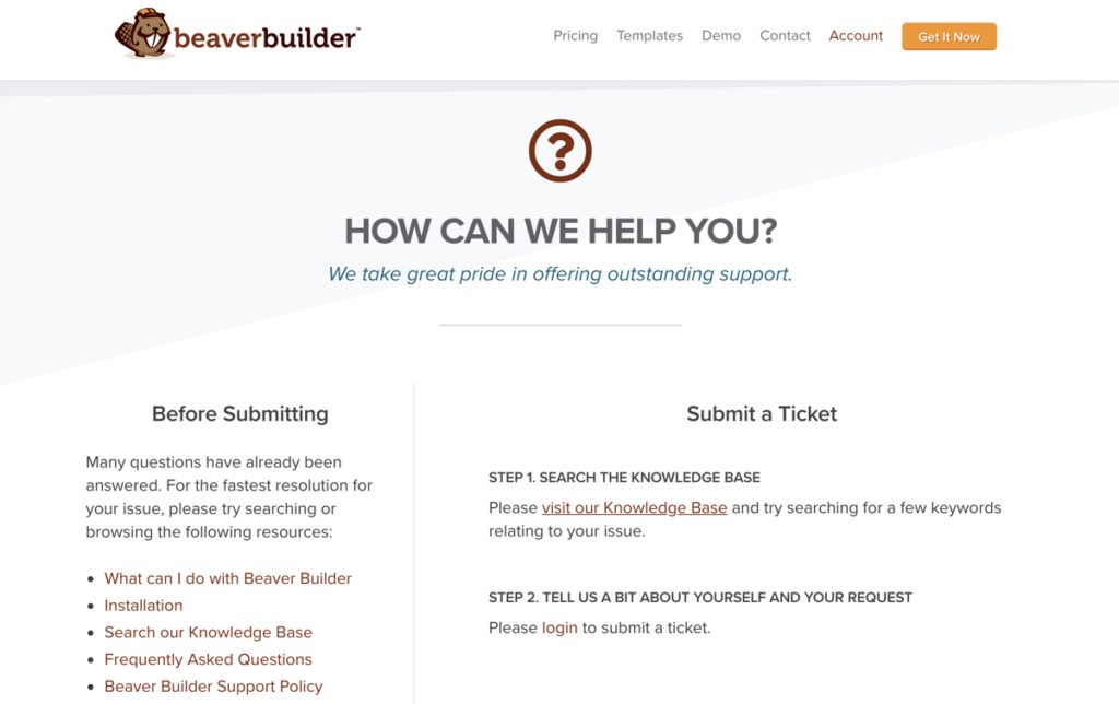 Beaver Builder Support