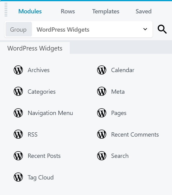 Beaver Wordpress Widgets