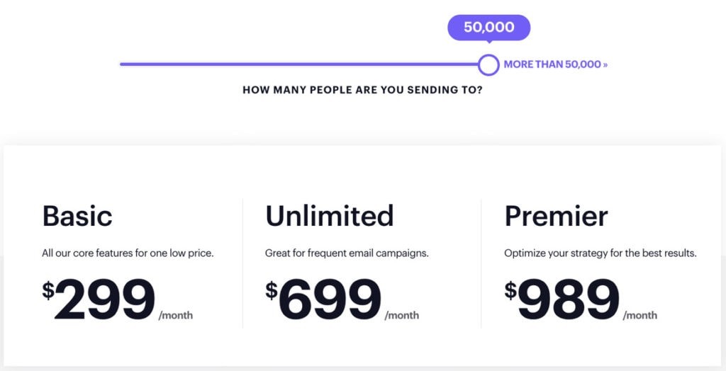 Campaign Monitor Pricing For 50000 Subscribers